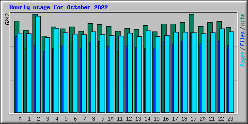 Hourly usage for October 2022